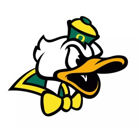 SSSCO Oregon Ducks Weather Resistant Vinyl Die Cut Sticker Decal 17 - 6"