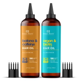 Botanic Hearth Botanic Hearth Batana & Caffeine and Argan & Biotin Hair Oil combo set 6.7 fl oz each