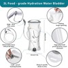 N NEVO RHINO Hydration Bladder 2L-3L,Water Reservoir for Hiking Backpack