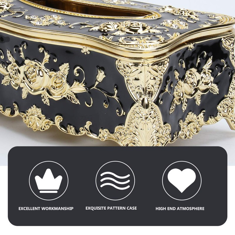 Cabilock Tissue Box Decorative Tissue Holder Antique Decors for Bedroom
