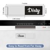 Oxepleus Dishwasher Magnet Clean Dirty Sign, Farmhouse Rustic Wood Design