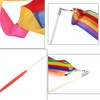 Dance Ribbons Rainbow Streamers Rhythmic Gymnastics Ribbon Baton Twirling Wands