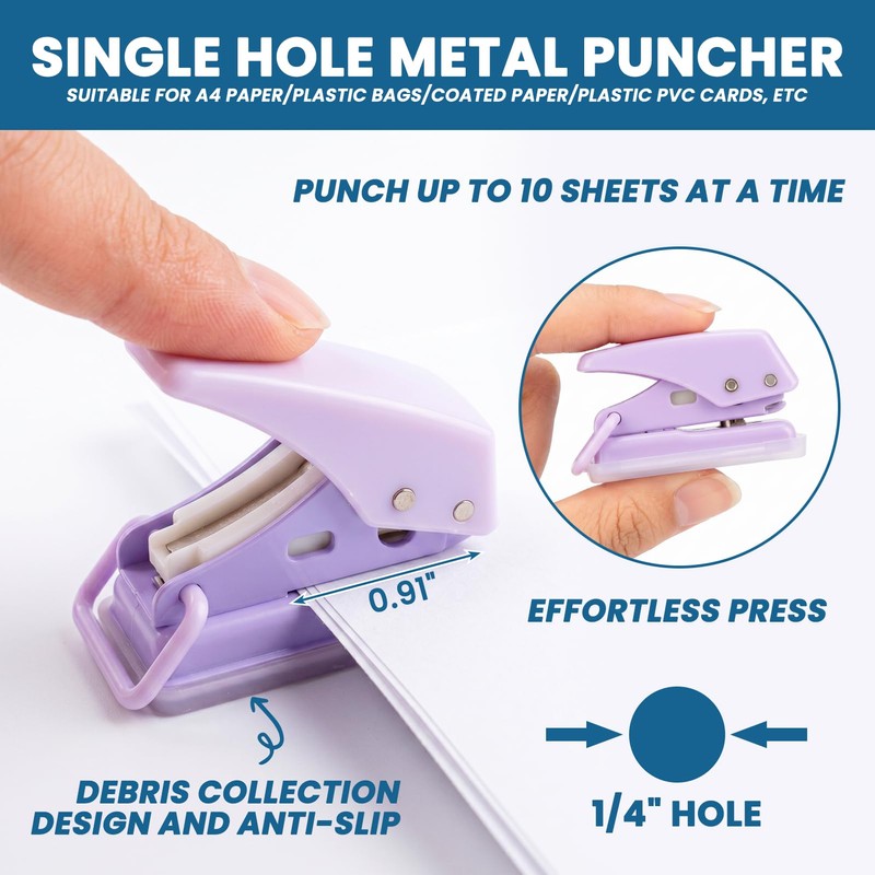 1 Inch Binders 3 Ring - 8 Pack, with Single