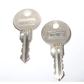 2 Keys For Better Built Tool Box Key Code Series J201 thru J220 NUMBER ENGRAVED ON FRONT OF KEYS (J208)