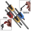 Eyech 3pcs Magnetic Screwdriver Bits Removable Magnetizer Ring Plastic Magnetic
