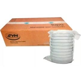 Aac Biolab Caja Petri Estéril Plástico 90x15 Mm (caja 360 Pzs)