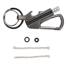 Match Bottle Opener Metal Keychain Multi Function Reusable Survival Lighter Flint Metal Match for Hiking Camping