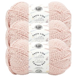 Lion Brand (3 Pack) Lion Brand Yarn 158-101AZ Feels Like Cuddles Yarn, Rosewater