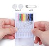 Pre-Threaded Needle Kit, 5 Boxes 40 Pieces Assorted Colors Pre