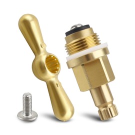 PK1100 Brass Globe Valve Stem and Bonnet Kit with Handle Fit for Arrowhead Hose Bibs, Boiler Drains, Sill Faucets