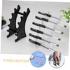 Healeved 2pcs Makeup Brush Holder Display Stand Slots Organizer for