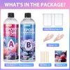 Pnente Crystal Clear Epoxy Resin Kit, 32oz Professional Self-Leveling No-Bubble