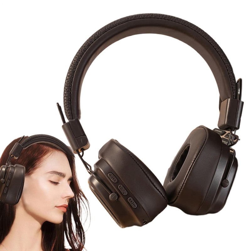Headphones Wireless | Head-Mounted Headset,Vintage Heavy Bass Headphones for Women