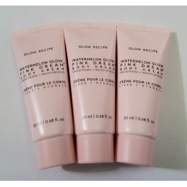 Glow Recipe Lot Of 3-Glow Recipe Watermelon Glow Pink Dream Body Cream • 0.68 Fl Oz, Sealed