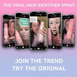 SKNBODY Spray identificador de cabello para afeitado facial y herramienta de dermaplaning con 4 maquinillas de afeitar, spray de dermaplaning mejorado