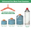 WADEO Camping Stove with 1LB Propane Tank Adapter, Fuel Can
