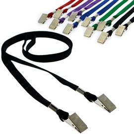 Bulk 100 Pack - Face Mask Lanyards - Premium Comfortable Neck Straps for Tickets, Badge Holders - Twist Free 2 Hook Design (1 on Each End) for Special Event Badges & Ticket Holders (Assorted Colors)