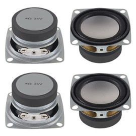 ACEIRMC 4PCS 2" 4Ohm 3W DIY Small Full Range Audio Speaker Stereo Woofer Loudspeaker for Arduino and DIY Speaker (A)