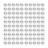 100 Set Round Head Stud 15mm Plated Alloy High Hardness