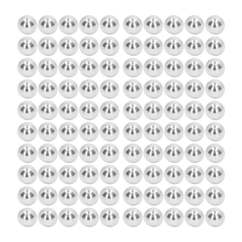 100 Set Round Head Stud 15mm Plated Alloy High Hardness