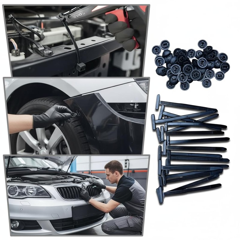 100 Pcs Cable Tie Buckle, Nylon Universal Cable Tie for