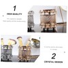 KICHOUSE 1pc Elegant Crystal Desktop Organizer for Pens and Makeup