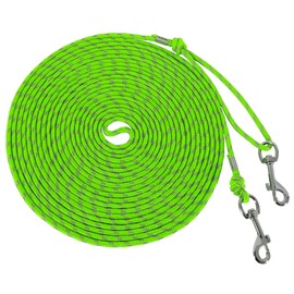 Reflective Cat Leash -30FT Cat Cable Out Leash Escape Proof Walking Leads Yard Long Leash Durable Safe Leash Traning Play Outdoor for Puppies/Kittens/Small Animals(Green)