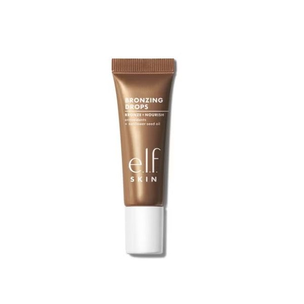 e.l.f. SKIN Bronzing Drops Mini, Liquid Bronzer For Face &