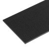 sourcing map 1 Pcs Carbon Fiber Sheet 100x250x5mm Glossy Surface