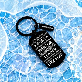 Boss's Day Gifts Boss Gifts for Women Men Keychain Boss Appreciation Gift for Female Male Bosses Day Gift for Coworker Birthday Leaving Away Farewell Retirement Work Anniversary Presents for Her Him