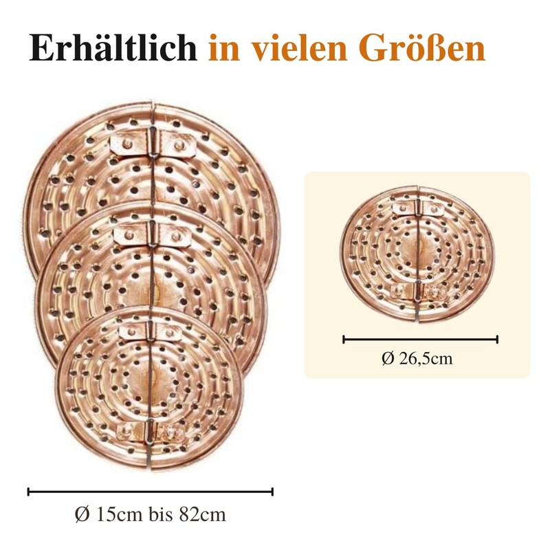 'CopperGarden' Copper Mash Sieve (20L) - prevents burning of the