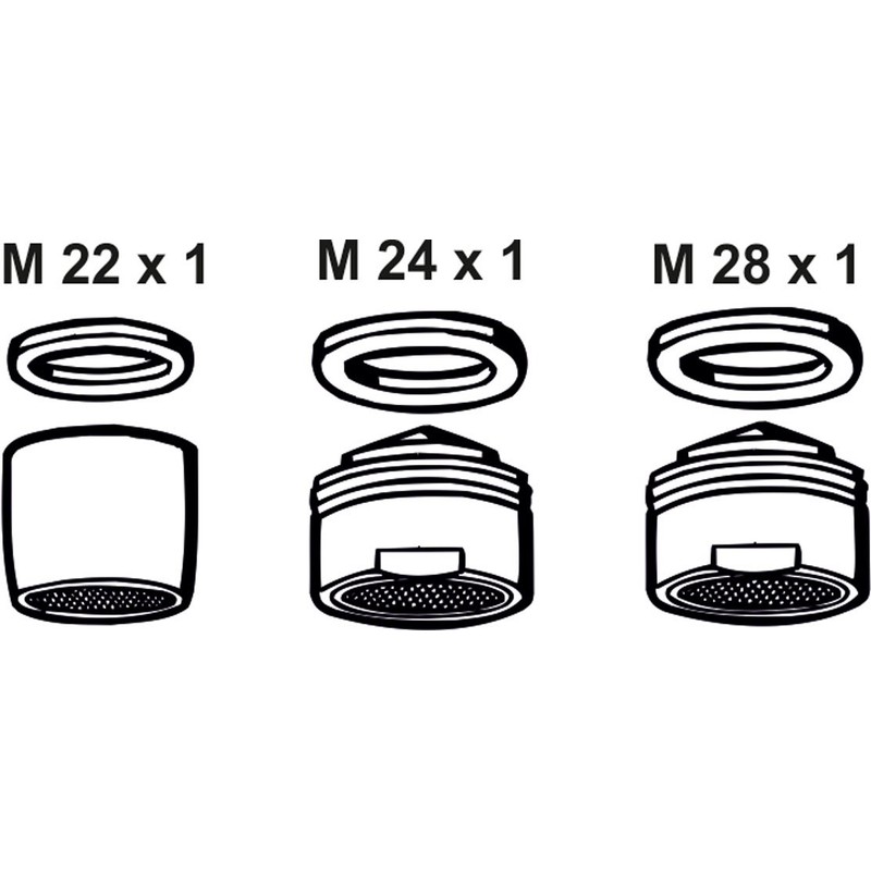 CORNAT T307100 Air Bubbler Set 8pcs. Chrome