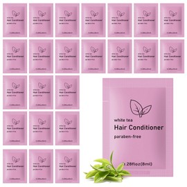 fafortune Travel Size Conditioner Bulk,White Tea Scent,0.28 fl oz (8ml) Small Size Mini Conditioner,Hotel Supplies Bulk for Guests Airbnbs Homes Resorts Offices and Gyms (pack of 50, white tea)