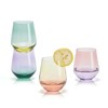 Mikasa Chroma Set of 4 Stemless Wine Glasses, 13 Ounce,