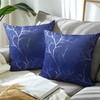 Encasa XO Elegant Silver Star Foil Printed Cushion Covers |