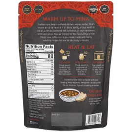 Mina, Harira Moroccan Chickpea & Lentil Soup, 10 Ounce