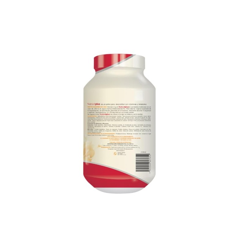 Nutravit plus (suplemento sabor vainilla endulzado con stevia)