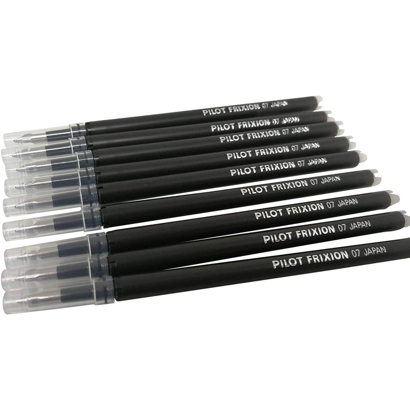 Pilot Frixion erasable pens refill, 9 refill bundle Black gel