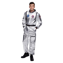 Morph BPA Free Silver Astronaut Costume Adult, Mens Astronaut Costume, Astronaut Costume Men, Spaceman Costume Adult, Space Suit X-Large