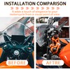 Lorababer Motorcycle Aluminum Top Triple Clamp Handlebar Assembly Regulator Front