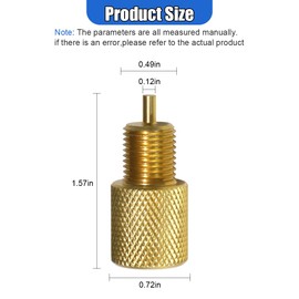 GAOLAOSY Brake Proportioning Valve Bleeder Tool, Brake Bleeding Tool for DISC/DISC & Disc/Drum PV2 PV4, AC 172-1353 and 172-1371, Compatible with Non-Adjustable Combination Valves (Gold)