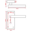 Designer Levers - Victorian Straight Lever Door Handles - Polished
