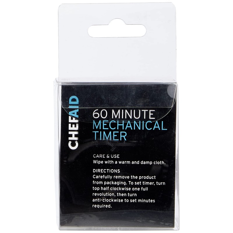 Chef Aid 60 Minute Egg Shaped Timer, In a Black