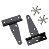 TAODAN 4pcs T Hinge Shed Hinge Gate Strap Hinge Black