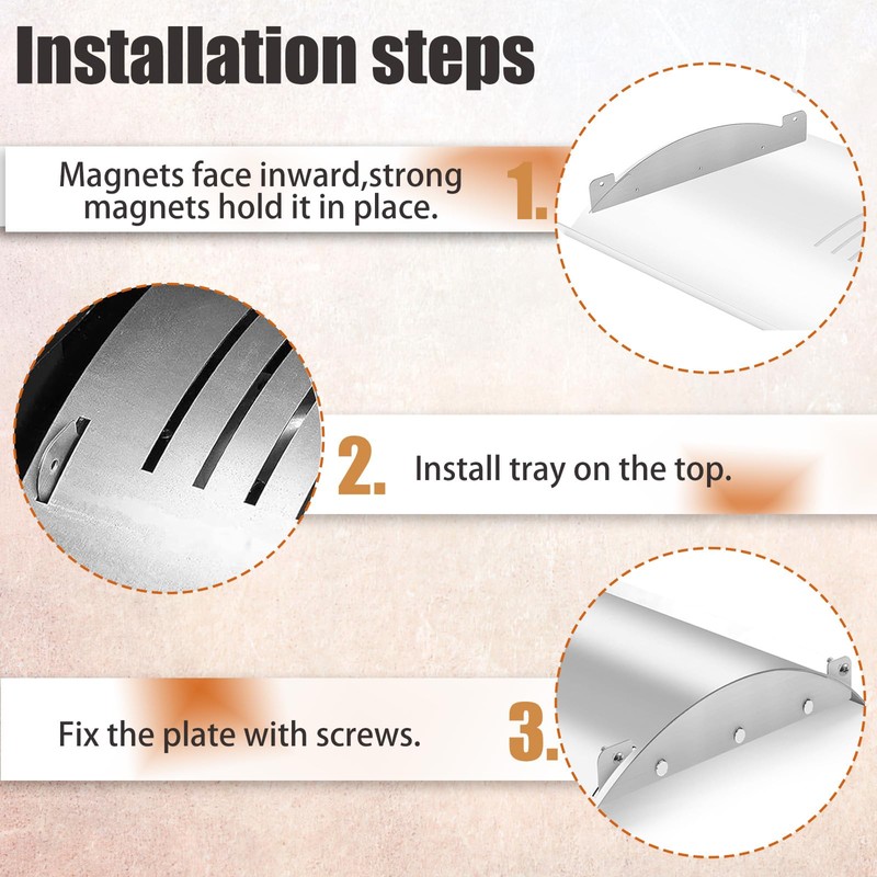 Degytrekoky Heat Diffuser Plate for Pit Boss, Heavy-Duty Steel Heat