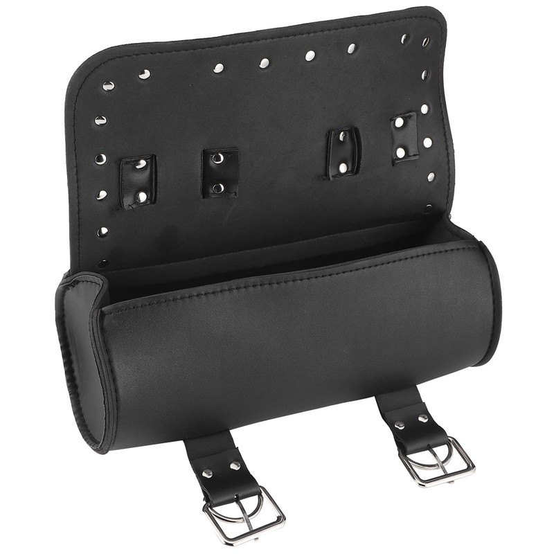 Motorcycle Bag PU Leather Saddle Bag Motorcycle Rolling Luggage Motor