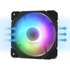 Vetroo Black 120mm ARGB LED Case Fan w/ 5V 3