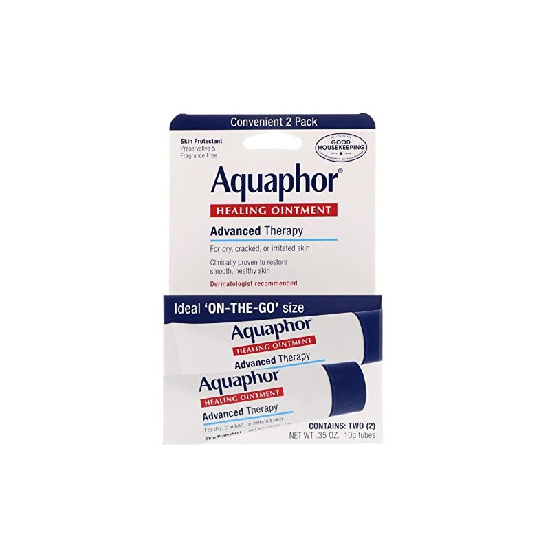 Aquaphor Healing Skin Ointment, Advanced Therapy, 0.35 Ounce (Pack of
