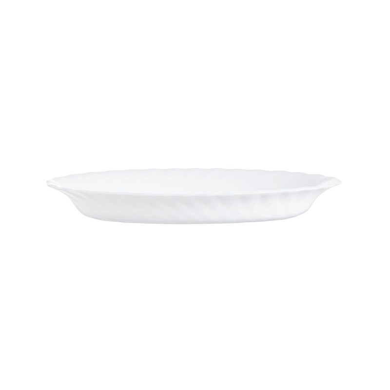 LUMINARC Oval Serving Plate Trianon 22 cm, White, 22 x