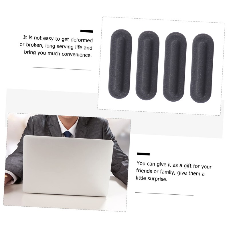TEHAUX 4Pcs Laptop Rubber Feet Pads for Non Slip Cushions